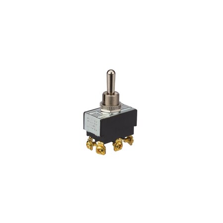 Nsi TOGGLE SWITCH MOMEN DPDT, (ON)-OFF-(ON),  78260TS